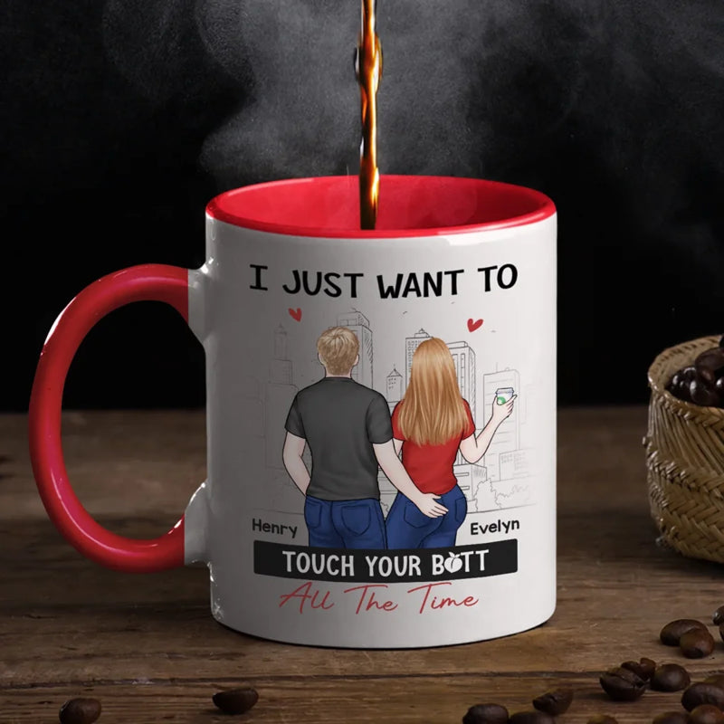 You're My Favorite Reason To Lose My Mind - Couple Personalized Custom Accent Mug - Gift For Husband Wife, Anniversary