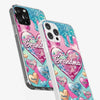 A Grandmother’s Heart Holds Forever Love - Family Personalized Custom 3D Inflated Effect Printed Clear Phone Case - Gift For Mom, Grandma