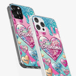 A Grandmother’s Heart Holds Forever Love - Family Personalized Custom 3D Inflated Effect Printed Clear Phone Case - Gift For Grandma
