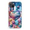 The Love For Grandkids Fills Your Heart Endlessly - Family Personalized Custom 3D Inflated Effect Printed Clear Phone Case - Gift For Mom, Grandma