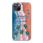 Happiness Is Being A Grandma - Family Personalized Custom 3D Inflated Effect Printed Clear Phone Case - Gift For Mom, Grandma