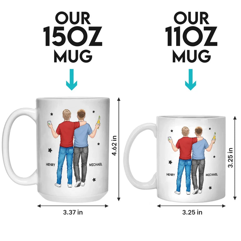 For My Brother, I’d Stand In The Line Of Fire - Family Personalized Custom Mug - Gift For Family Members