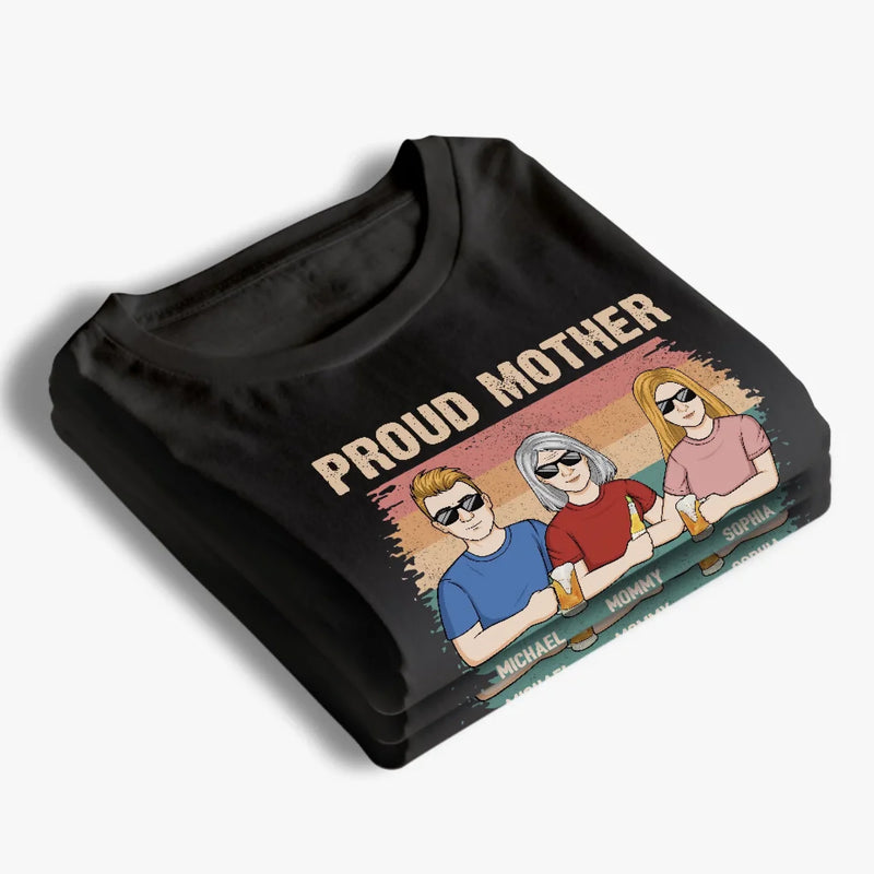 Proud Mother Of A Few Dumbass Kids - Family Personalized Custom Unisex T-shirt, Premium T-shirt, Hoodie - Gift For Mom