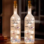 Distance Means So Little - Bestie Personalized Custom Bottle Lamp - Gift For Best Friends, BFF, Sisters