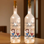 Our Friendship Transcends Distance - Bestie Personalized Custom Bottle Lamp - Gift For Best Friends, BFF, Sisters