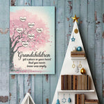 Grandchildren Complete Your Heart - Family Personalized Custom Vertical Poster - Gift For Grandma, Grandpa