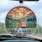 We Are Always Together Even I'm Not Here - Memorial Personalized Custom Car Ornament - Acrylic Custom Shaped - Sympathy Gift For Pet Owners, Pet Lovers