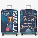 Journey To Where Your Heart Sings - Travel Personalized Custom Luggage Cover - Summer Vacation Gift, Gift For Adventure Travelers