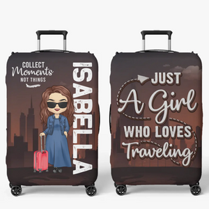 Poursuivez votre enthousiasme ! Housse de bagage personnalisée pour voyage ! Cadeau idéal pour les vacances d'été et les voyages d'aventure.