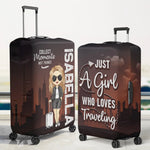 Chase What Makes Your Spirit Soar - Travel Personalized Custom Luggage Cover - Summer Vacation Gift, Gift For Adventure Travel Lovers