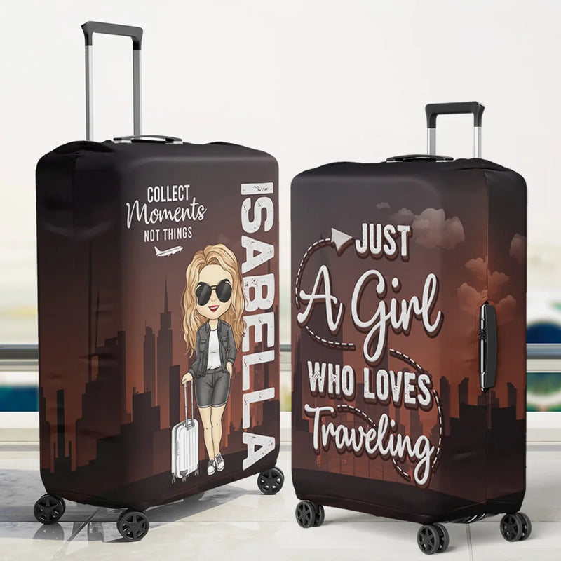 Chase What Makes Your Spirit Soar - Travel Personalized Custom Luggage Cover - Summer Vacation Gift, Gift For Adventure Travel Lovers