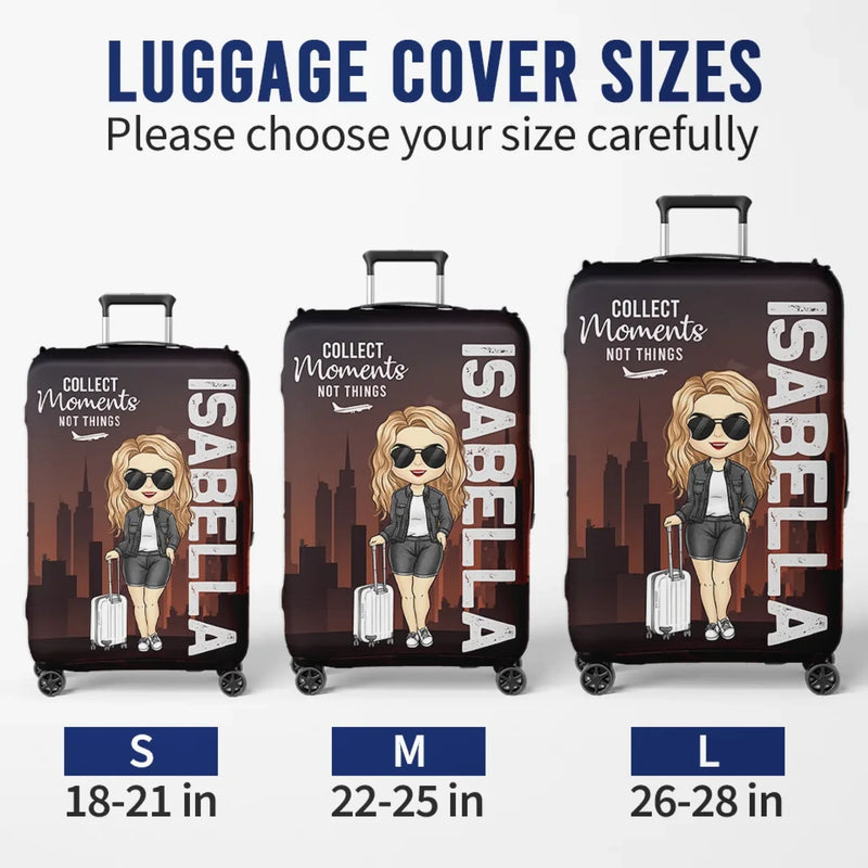 Chase What Makes Your Spirit Soar - Travel Personalized Custom Luggage Cover - Summer Vacation Gift, Gift For Adventure Travel Lovers
