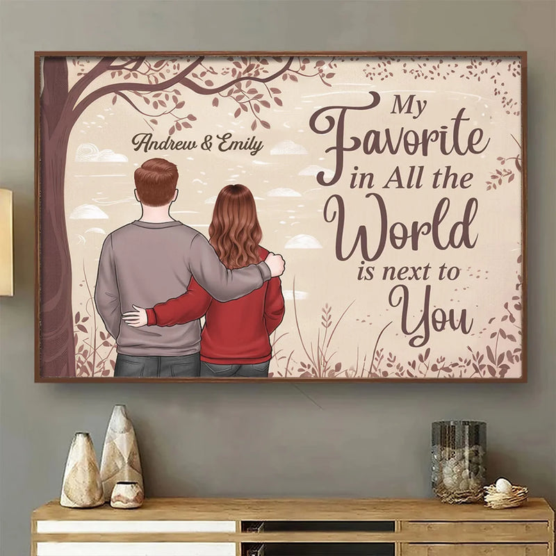 Always Better Together - Couple Personalized Custom Horizontal Poster - Gift For Husband Wife, Anniversary