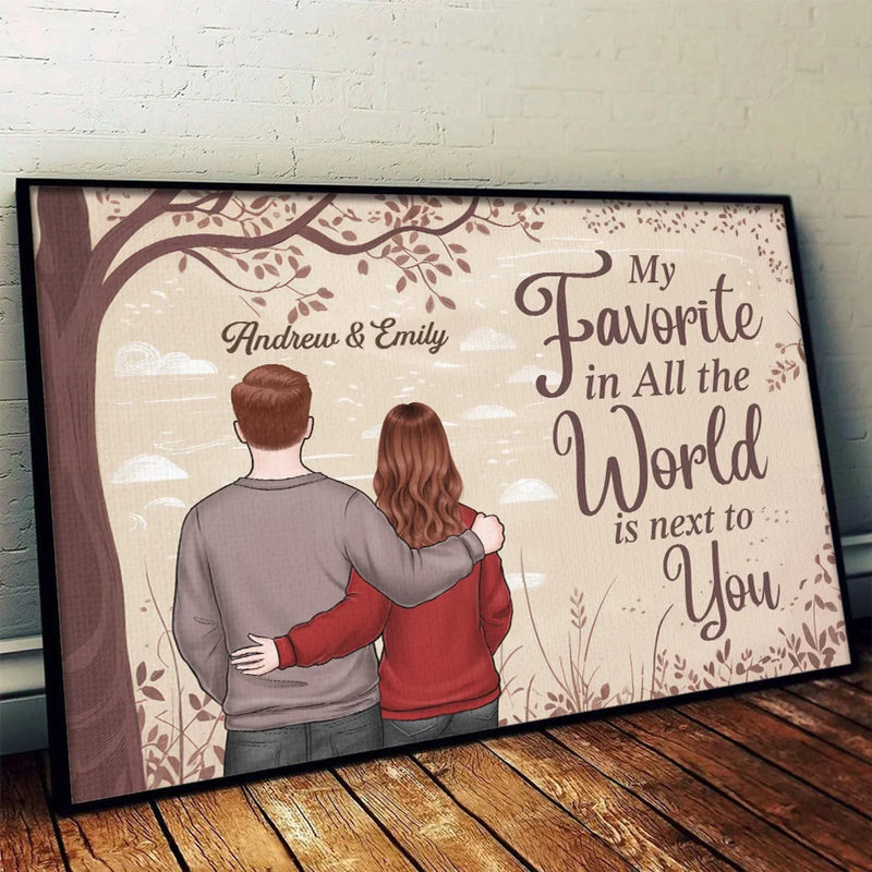 Always Better Together - Couple Personalized Custom Horizontal Poster - Gift For Husband Wife, Anniversary