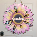 Every Flower Petal Holds A Grandmother’s Love - Family Personalized Custom Shaped Home Decor Wood Sign - House Warming Gift For Mom, Grandma