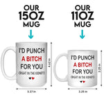 Life Is Better With You By My Side - Bestie Personalized Custom Mug - Gift For Best Friends, BFF, Sister