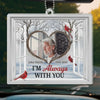 Custom Photo Memories Keep Us Together - Memorial Personalized Custom Car Ornament - Acrylic Custom Shaped - Sympathy Gift For Family Members