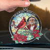 Custom Photo The Love Remains, Though You Are Gone - Memorial Personalized Custom Car Ornament - Acrylic Custom Shaped - Sympathy Gift For Family Members