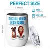 My Best Friend Has Four Paws - Dog Personalized Custom Wine Tumbler - Gift For Pet Owners, Pet Lovers