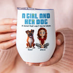 My Best Friend Has Four Paws - Dog Personalized Custom Wine Tumbler - Gift For Pet Owners, Pet Lovers