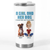 My Best Friend Has Four Paws - Dog Personalized Custom Wine Tumbler - Gift For Pet Owners, Pet Lovers