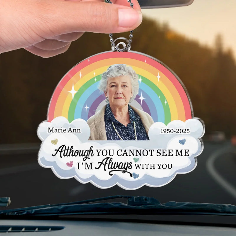 Custom Photo The Bond Of Love Is Eternal - Memorial Personalized Custom Car Ornament - Acrylic Custom Shaped - Sympathy Gift For Family Members