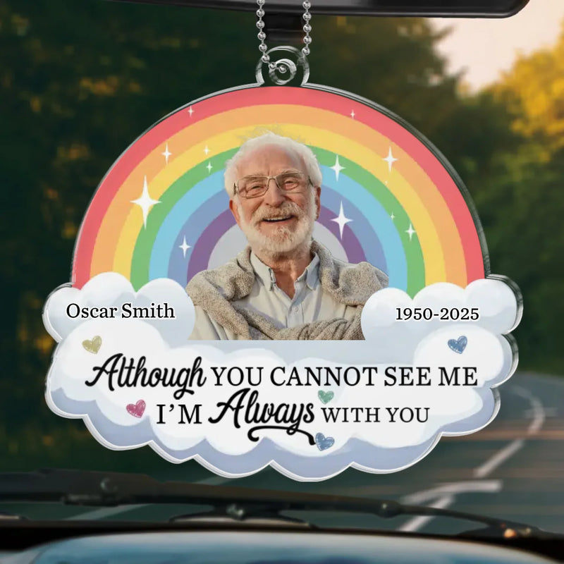 Custom Photo The Bond Of Love Is Eternal - Memorial Personalized Custom Car Ornament - Acrylic Custom Shaped - Sympathy Gift For Family Members