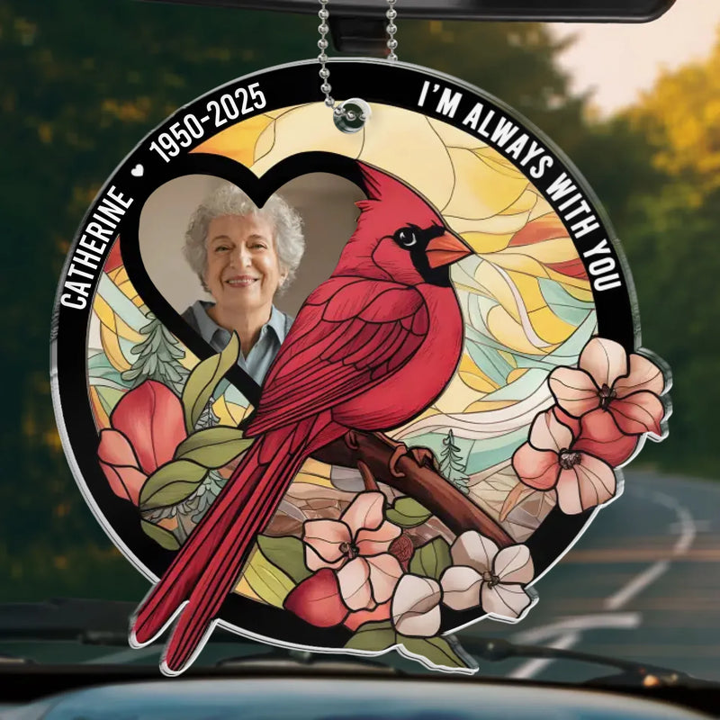 Custom Photo Heaven Gained An Angel - Memorial Personalized Custom Car Ornament - Acrylic Custom Shaped - Sympathy Gift For Family Members