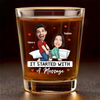 Custom Photo My Favorite Thing To Do Is You - Couple Personalized Custom Shot Glass - Gift For Husband Wife, Anniversary