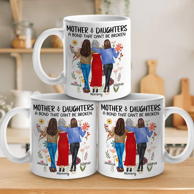 We Share Laughter, Love, And A Bond Like No Other - Family Personalized Custom Mug - Gift For Mom, Daughter