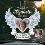 Custom Photo Miss You Everyday - Memorial Personalized Custom Car Ornament - Acrylic Custom Shaped - Sympathy Gift For Family Members