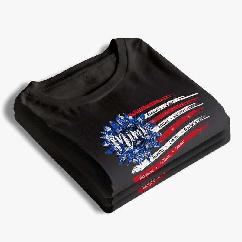 The Heart Of The Family - Family Personalized Custom Unisex T-shirt, Premium T-shirt, Hoodie - 4th of July, Gift For Mom, Grandma