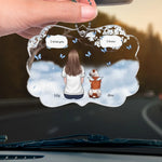 Celebrate The Bond That Never Fades - Memorial Personalized Custom Car Ornament - Acrylic Custom Shaped - Sympathy Gift For Dog Lovers, Pet Owners