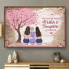 Linked By Love, Forever And Always - Family Personalized Custom Horizontal Poster - Gift For Mom