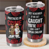 Best Partners In Crime - Bestie Personalized Custom Tumbler -  Gift For Best Friends, BFF, Sisters