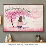Custom Name Mother Daughter Love Gifts for Mom - Personalized Poster