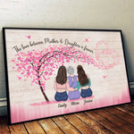 Custom Name Mother Daughter Love Gifts for Mom - Personalized Poster