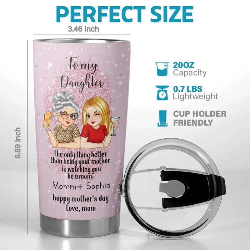 Every Moment Of You As A Mom Is A Gift To Witness - Family Personalized Custom Tumbler - Gift For Mom, Daughter