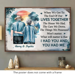 Custom Name Couple Love Decor - Personalized Poster