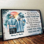 Custom Name Couple Love Decor - Personalized Poster