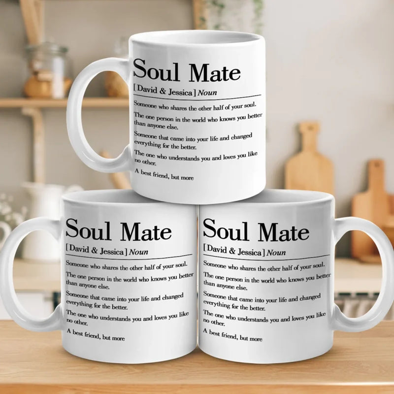 Love Brought Us Together - Couple Personalized Custom Mug - Gift For Husband Wife, Anniversary