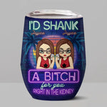 Custom Name Funny Best Friend Gifts for Women - Personalized Wine Tumbler
