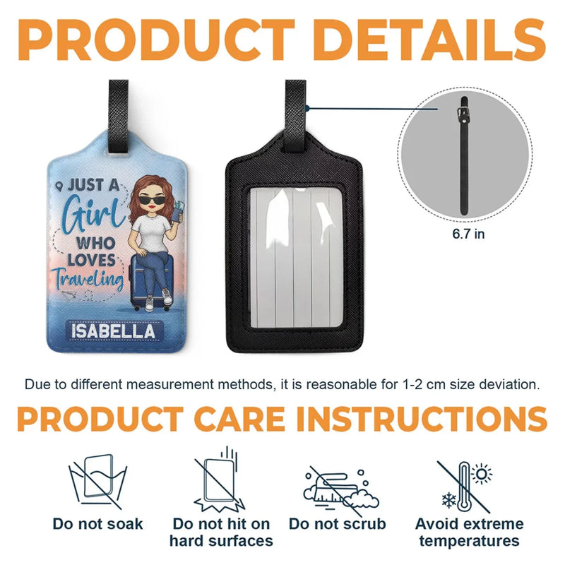 Travel In Style With A Personal Touch - Travel Personalized Custom Luggage Tag - Holiday Vacation Gift, Gift For Adventure Travel Lovers
