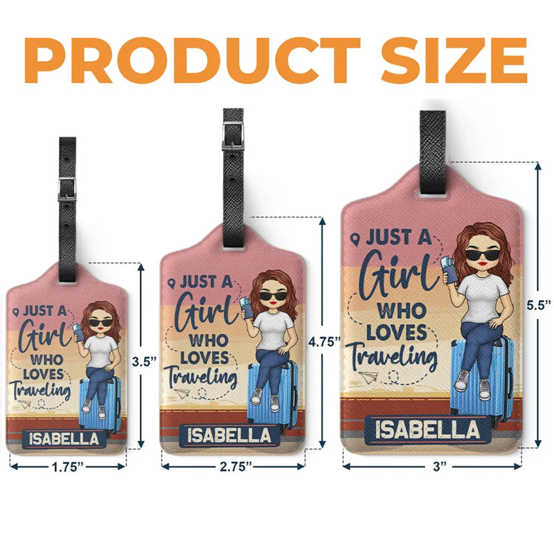 A Fun Way To Keep Your Luggage Identifiable - Travel Personalized Custom Luggage Tag - Holiday Vacation Gift, Gift For Adventure Travel Lovers