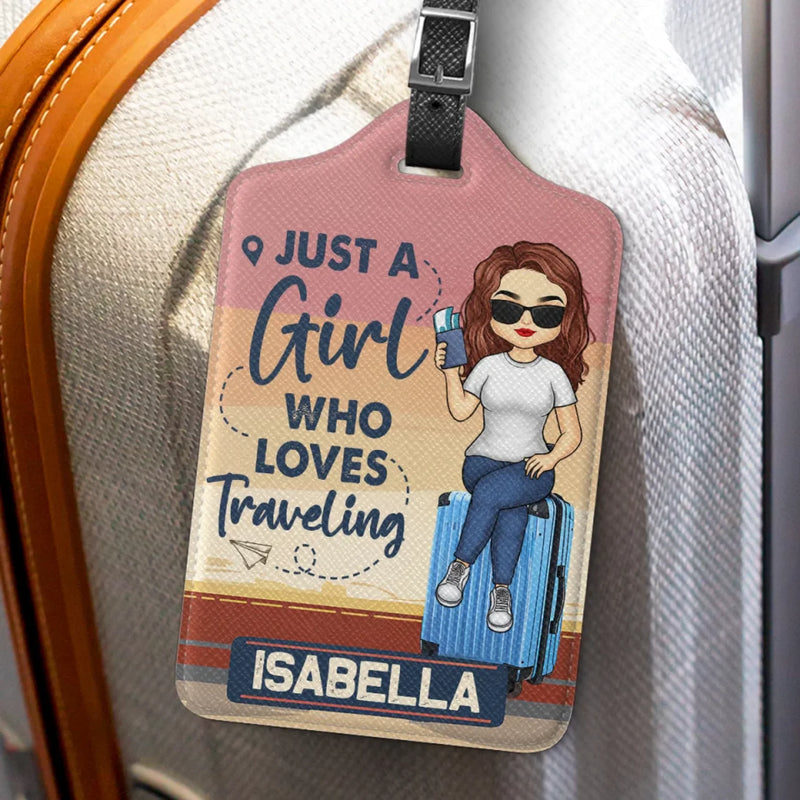 A Fun Way To Keep Your Luggage Identifiable - Travel Personalized Custom Luggage Tag - Holiday Vacation Gift, Gift For Adventure Travel Lovers