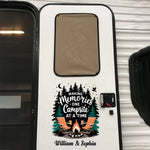 Making Memories One Campsite At A Time - Camping Personalized Custom RV Decal - Gift For Yourself, Best Friends, Siblings, Family Members, Camping Lovers