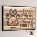 Custom Photo No Longer By My Side, But Always In My Soul - Memorial Personalized Custom Horizontal Poster - Sympathy Gift For Pet Owners, Pet Lovers
