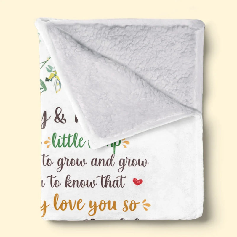 Our Adventures Are About To Start - Family Personalized Custom Blanket - Baby Shower Gift, Gift For First Mom