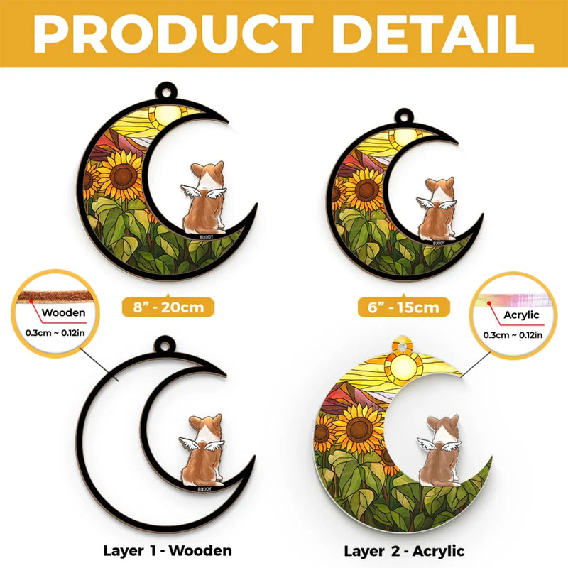 Every Woof, Wag, And Purr Will Be Missed - Memorial Personalized Window Hanging Suncatcher Ornament - Sympathy Gift For Pet Owners, Pet Lovers