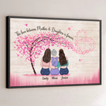 Custom Name Mother Daughter Love Gifts for Mom - Personalized Poster